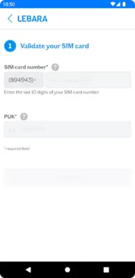 Lebara SIM Aktivierung android App screenshot 19