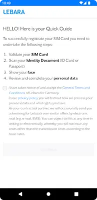 Lebara SIM Aktivierung android App screenshot 20