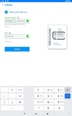 Lebara SIM Aktivierung android App screenshot 4