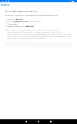 Lebara SIM Aktivierung android App screenshot 5